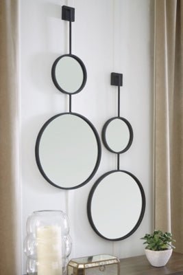 Brewer Accent Mirror - Black Accent Mirror modern furniture Contempo Furniture