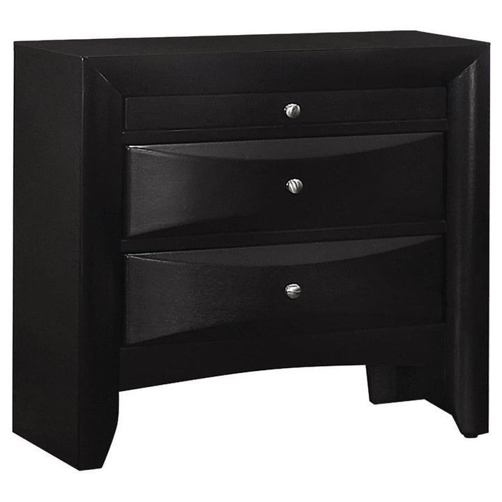 Briana - 2 - Drawer Nightstand - Black Accent Nightstand modern furniture Contempo Furniture