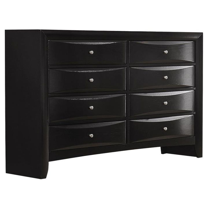 Briana - 8 - Drawer Dresser - Black Dressers modern furniture Contempo Furniture