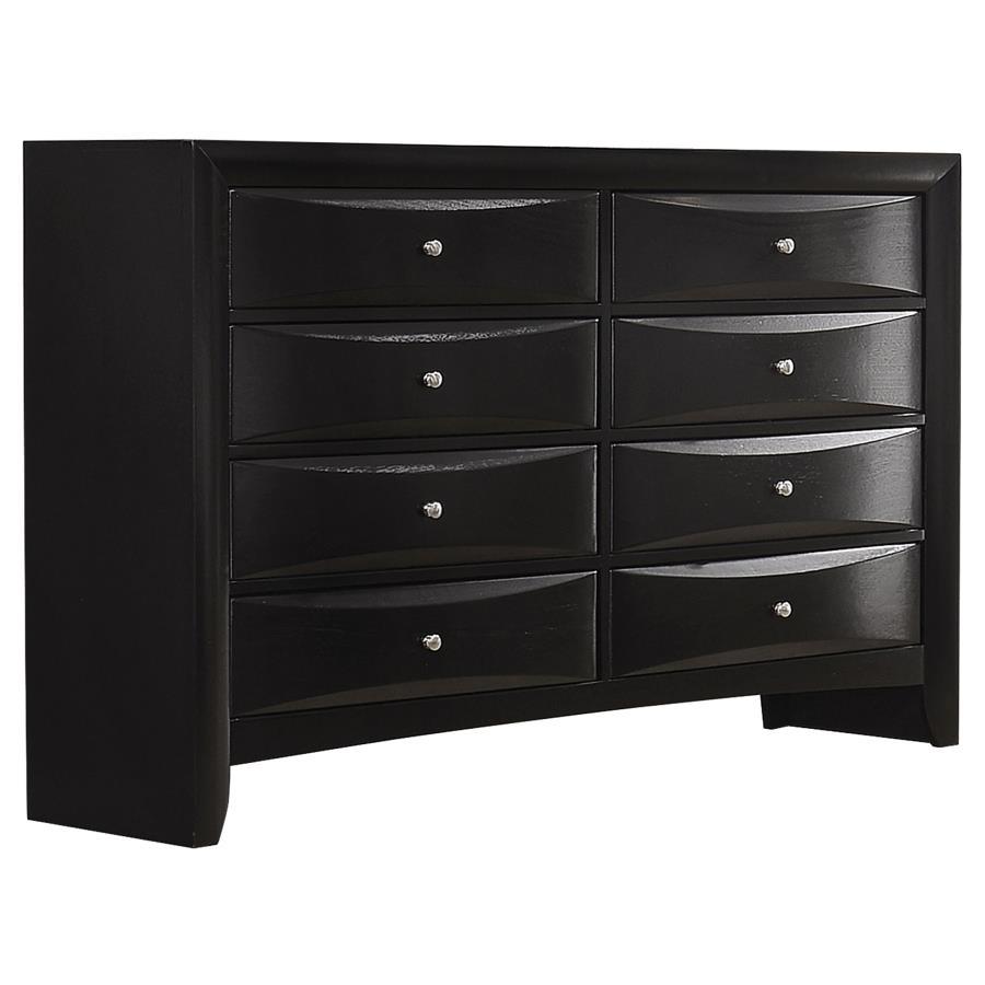 Briana - 8 - Drawer Dresser - Black Dressers modern furniture Contempo Furniture
