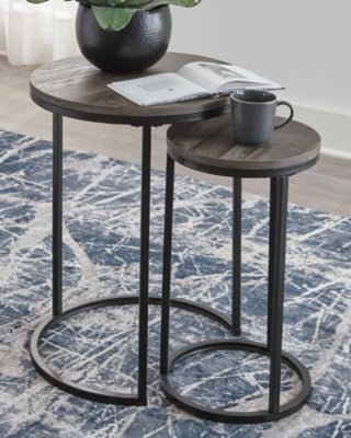 Briarsboro Accent Table (Set of 2) - Dark Gray Nesting Table modern furniture Contempo Furniture