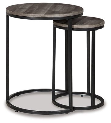 Briarsboro Accent Table (Set of 2) - Dark Gray Nesting Table modern furniture Contempo Furniture
