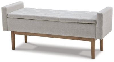 Briarson Storage Bench - Beige Storage Bench modern furniture Contempo Furniture