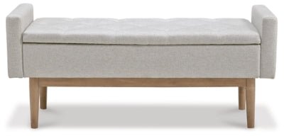 Briarson Storage Bench - Beige Storage Bench modern furniture Contempo Furniture
