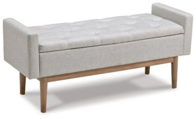 Briarson Storage Bench - Beige Storage Bench modern furniture Contempo Furniture