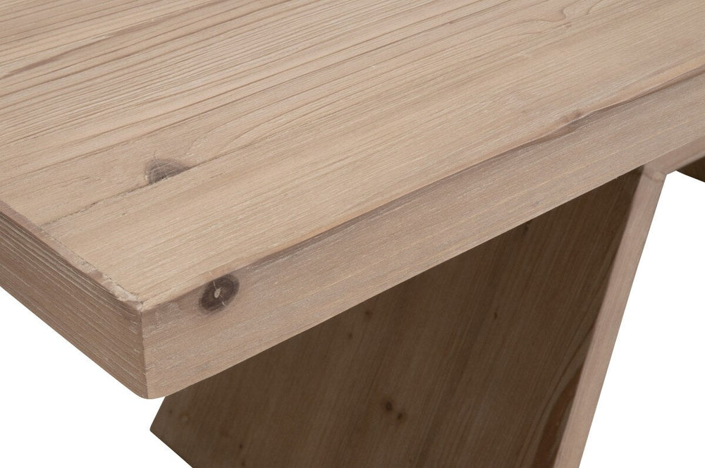 Bridge Dining Table - Smoke Gray Pine Dining Tabl modern furniture Contempo Furniture