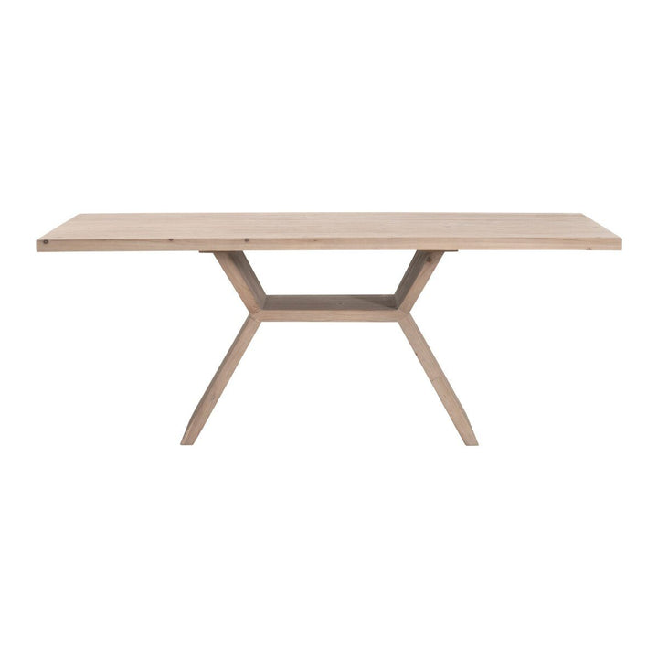 Bridge Dining Table - Smoke Gray Pine Dining Tabl modern furniture Contempo Furniture