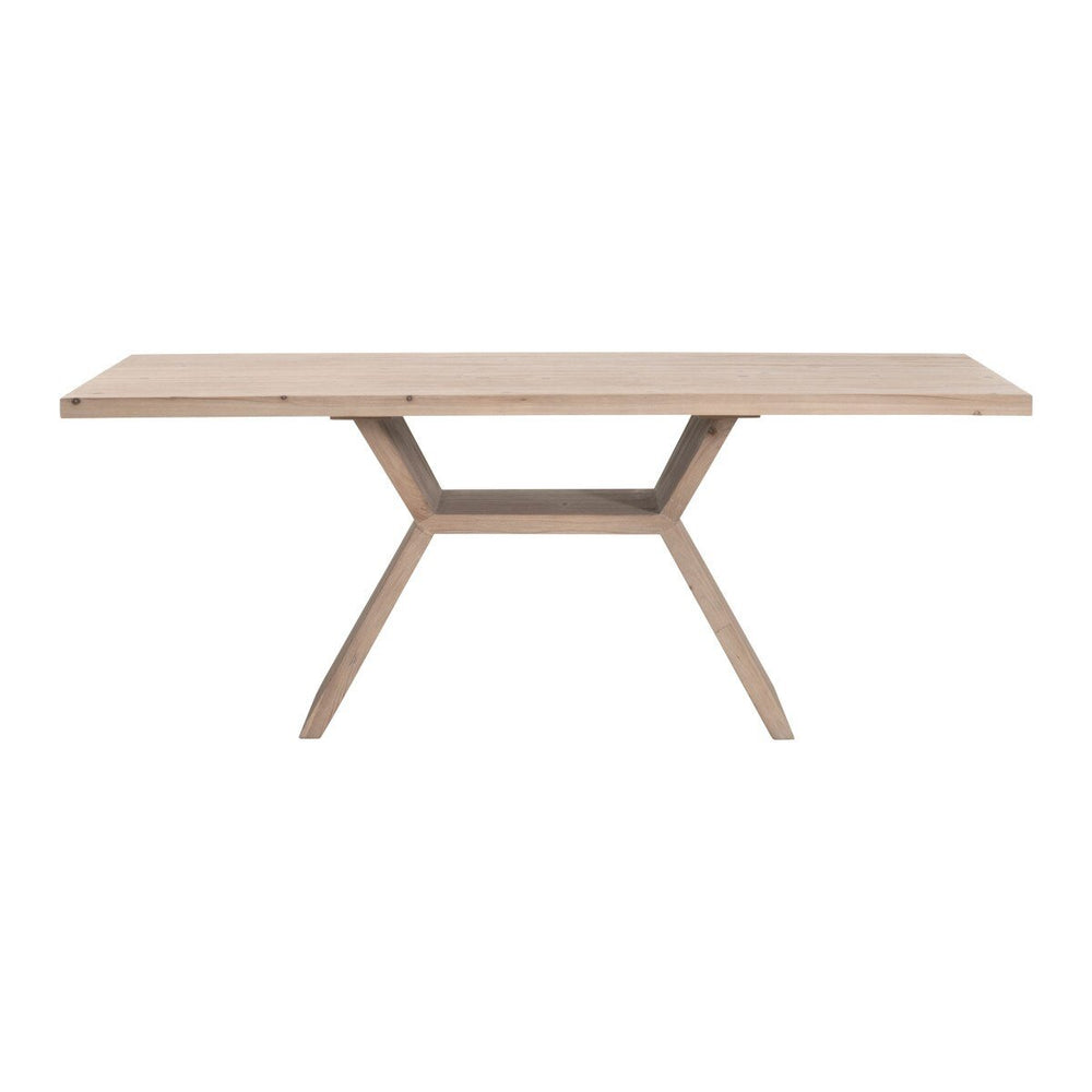 Bridge Dining Table - Smoke Gray Pine Dining Tabl modern furniture Contempo Furniture