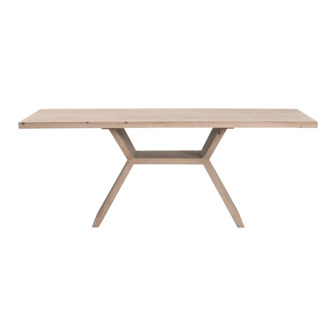 Bridge Dining Table - Smoke Gray Pine Dining Tabl modern furniture Contempo Furniture