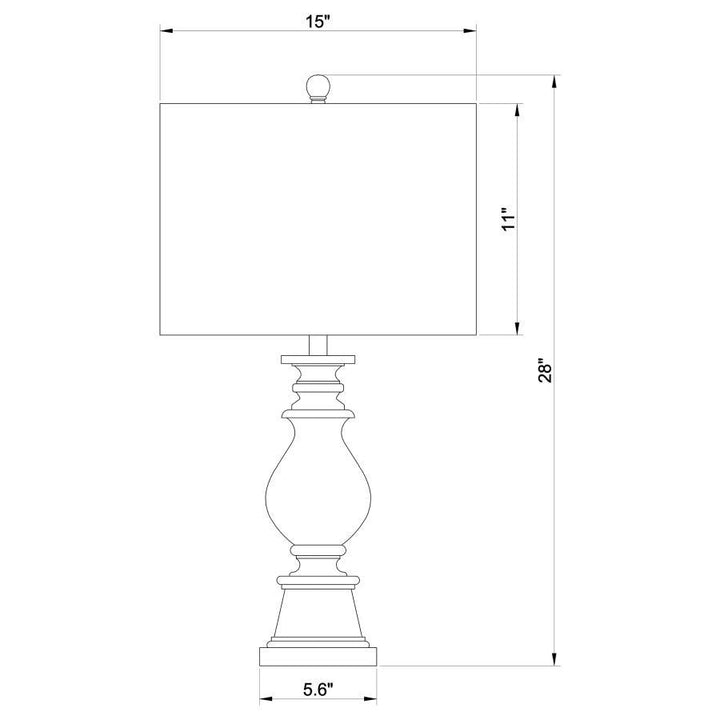 Brie - Drum Shade Urn Table Lamp - Antique Gold Table Lamps modern furniture Contempo Furniture