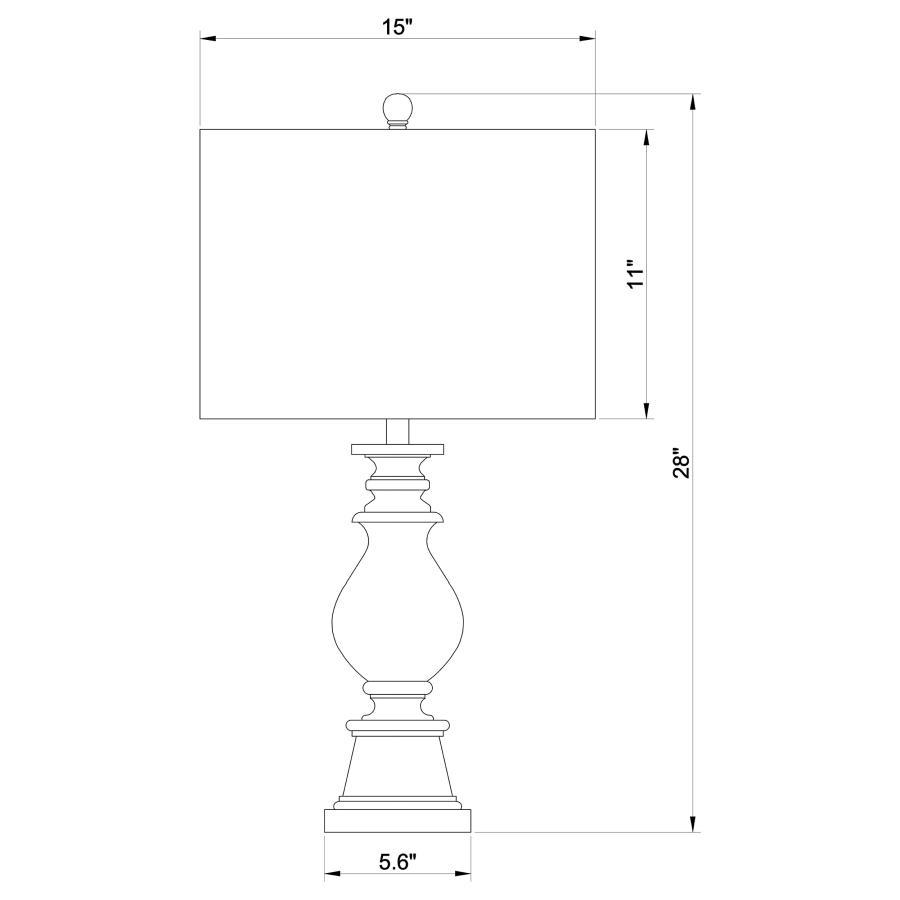 Brie - Drum Shade Urn Table Lamp - Antique Gold Table Lamps modern furniture Contempo Furniture