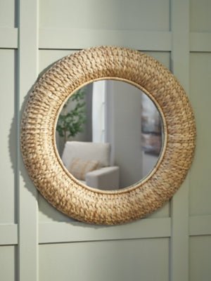 Briggsburg Accent Mirror - Light Brown Accent Mirror modern furniture Contempo Furniture
