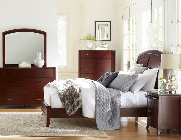 Brighton Nine Drawer Dresser In Cinnamon Dresser modern furniture Contempo Furniture