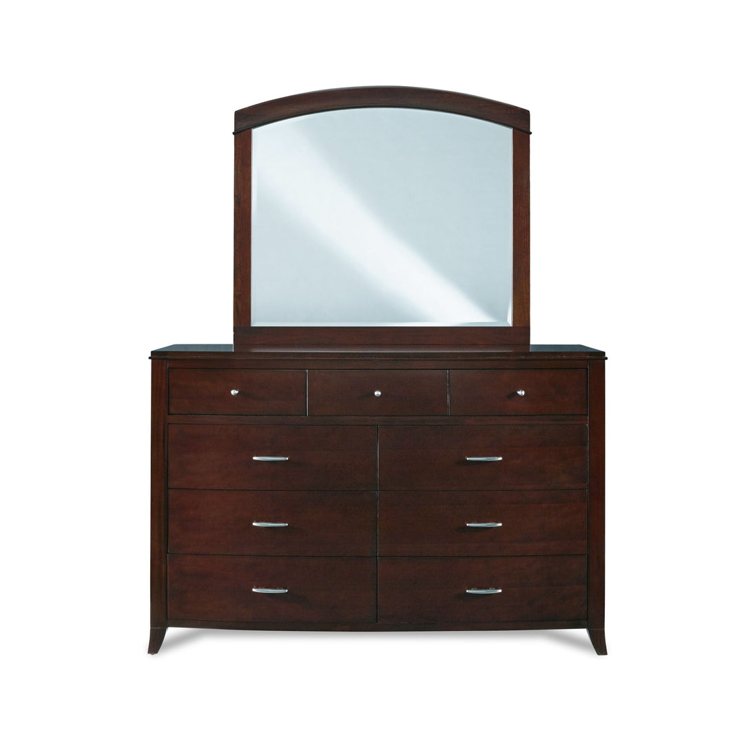 Brighton Nine Drawer Dresser In Cinnamon Dresser modern furniture Contempo Furniture