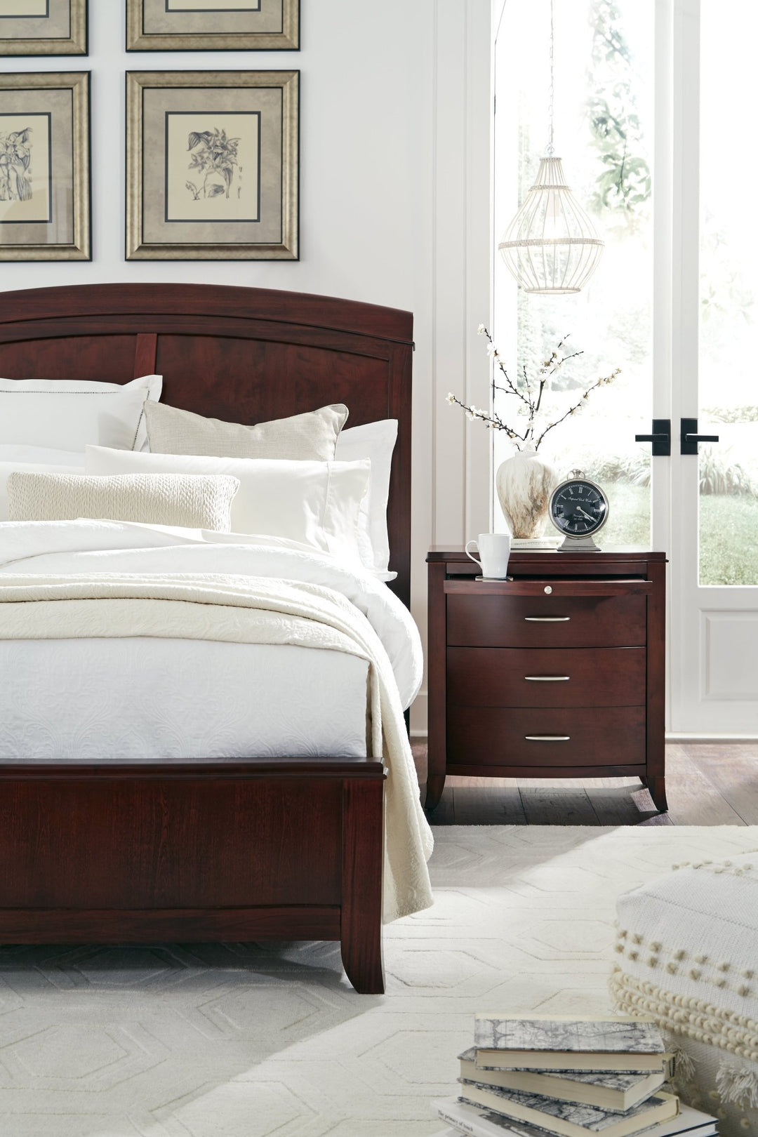 Brighton Wood Storage Bed in Cinnamon Bed modern furniture Contempo Furniture