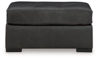Brindley Pier Oversized Accent Ottoman - Black Accent Ottoman modern furniture Contempo Furniture