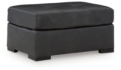 Brindley Pier Oversized Accent Ottoman - Black | Ashley Furniture