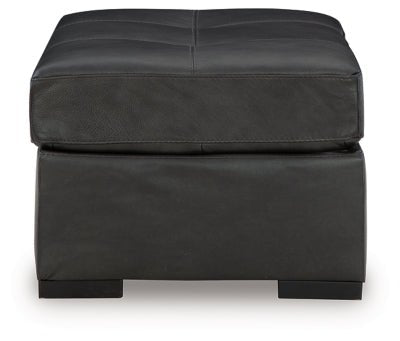Brindley Pier Oversized Accent Ottoman - Black Accent Ottoman modern furniture Contempo Furniture