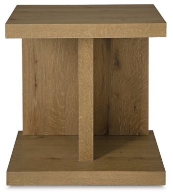 Brinstead Chairside End Table - Light Brown End Table modern furniture Contempo Furniture