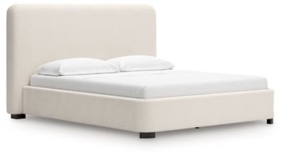 Brintstreet California King Upholstered Bed - Beige Upholstered Bed modern furniture Contempo Furniture