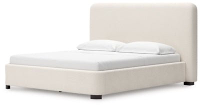 Brintstreet California King Upholstered Bed - Beige Upholstered Bed modern furniture Contempo Furniture