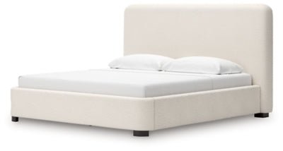 Brintstreet King Upholstered Bed - Beige Upholstered Bed modern furniture Contempo Furniture