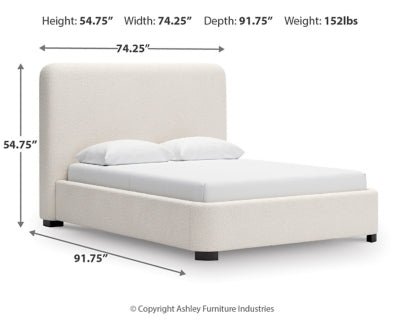 Brintstreet Queen Upholstered Bed - Beige Upholstered Bed modern furniture Contempo Furniture