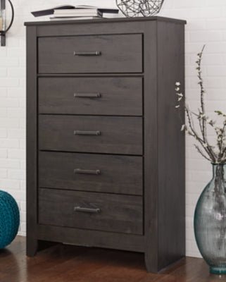 Brinxton Chest of Drawers - Dark Gray Accent Chest modern furniture Contempo Furniture