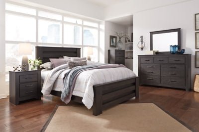Brinxton Chest of Drawers - Dark Gray Accent Chest modern furniture Contempo Furniture