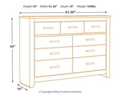 Brinxton Dresser - Dark Gray Dresser modern furniture Contempo Furniture