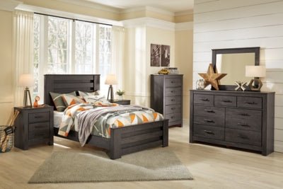 Brinxton Dresser - Dark Gray Dresser modern furniture Contempo Furniture