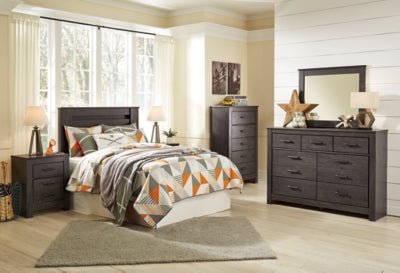 Brinxton Dresser - Dark Gray Dresser modern furniture Contempo Furniture