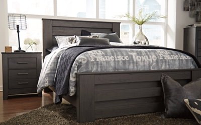 Brinxton Nightstand - Dark Gray Accent Nightstand modern furniture Contempo Furniture