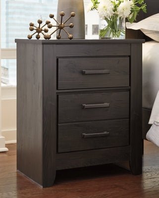Brinxton Nightstand - Dark Gray Accent Nightstand modern furniture Contempo Furniture