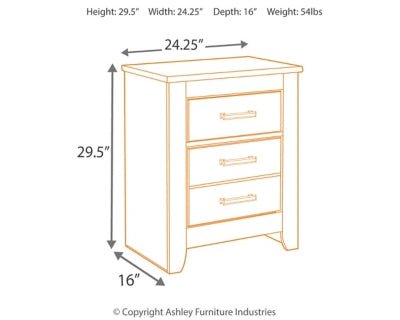 Brinxton Nightstand - Dark Gray Accent Nightstand modern furniture Contempo Furniture
