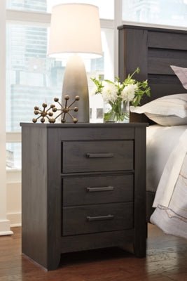 Brinxton Nightstand - Dark Gray Accent Nightstand modern furniture Contempo Furniture