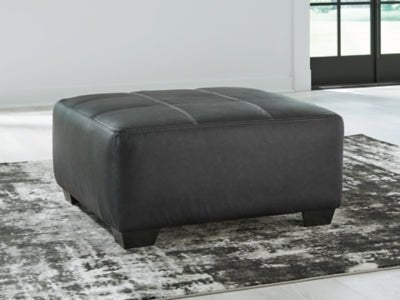 Brixley Pier Oversized Accent Ottoman - Dark Gray Accent Ottoman modern furniture Contempo Furniture