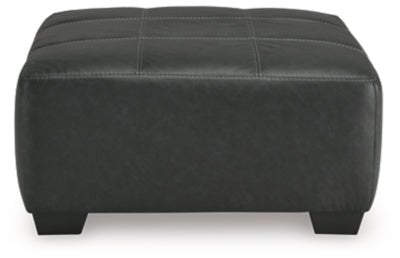 Brixley Pier Oversized Accent Ottoman - Dark Gray Accent Ottoman modern furniture Contempo Furniture