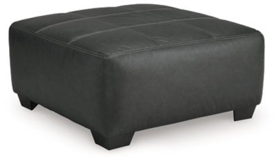 Brixley Pier Oversized Accent Ottoman - Dark Gray Accent Ottoman modern furniture Contempo Furniture