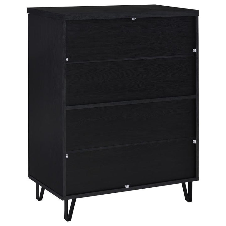 Brixton - 2 - Door Entryway Shoe Storage Cabinets - Black Accent Cabinet modern furniture Contempo Furniture