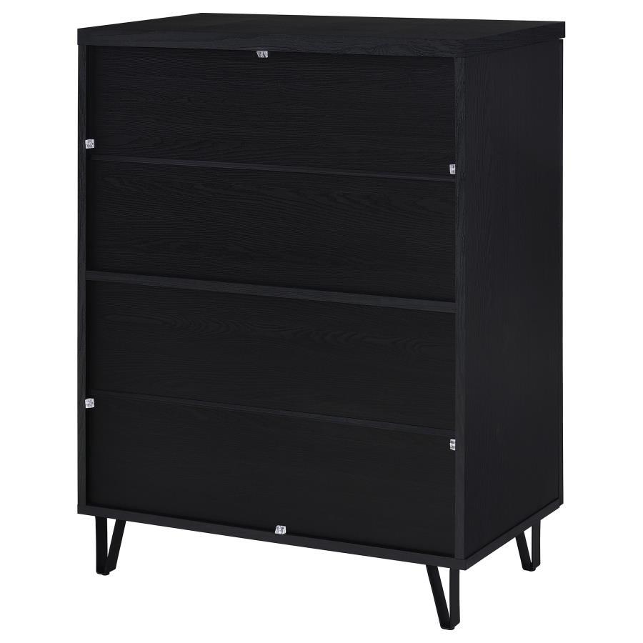 Brixton - 2 - Door Entryway Shoe Storage Cabinets - Black Accent Cabinet modern furniture Contempo Furniture