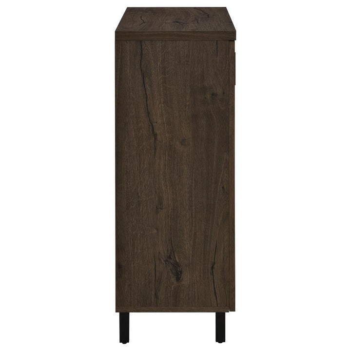 Brixton - 2 - Door Entryway Shoe Storage Cabinets - Smoked Oak Accent Cabinet modern furniture Contempo Furniture