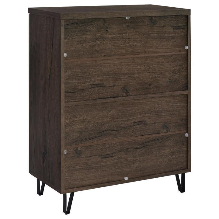 Brixton - 2 - Door Entryway Shoe Storage Cabinets - Smoked Oak Accent Cabinet modern furniture Contempo Furniture