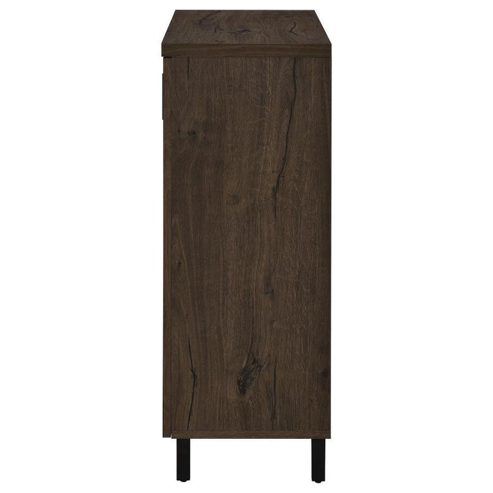 Brixton - 2 - Door Entryway Shoe Storage Cabinets - Smoked Oak Accent Cabinet modern furniture Contempo Furniture