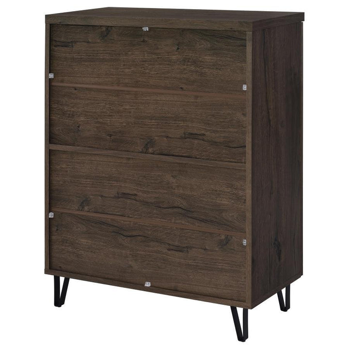 Brixton - 2 - Door Entryway Shoe Storage Cabinets - Smoked Oak Accent Cabinet modern furniture Contempo Furniture