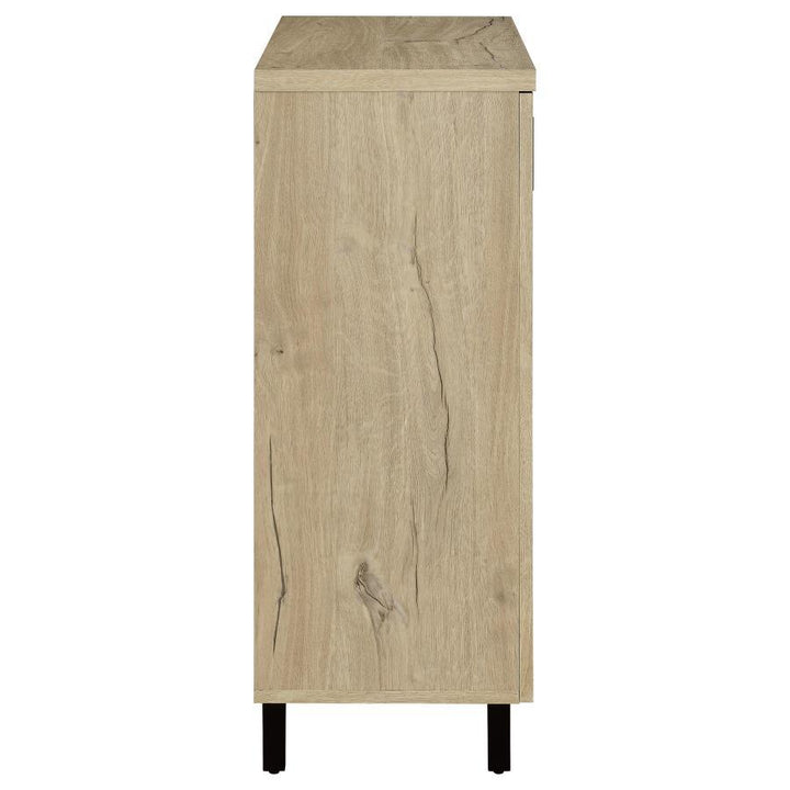Brixton - 2 - Door Entryway Shoe Storage Cabinets White Oak Accent Cabinet modern furniture Contempo Furniture