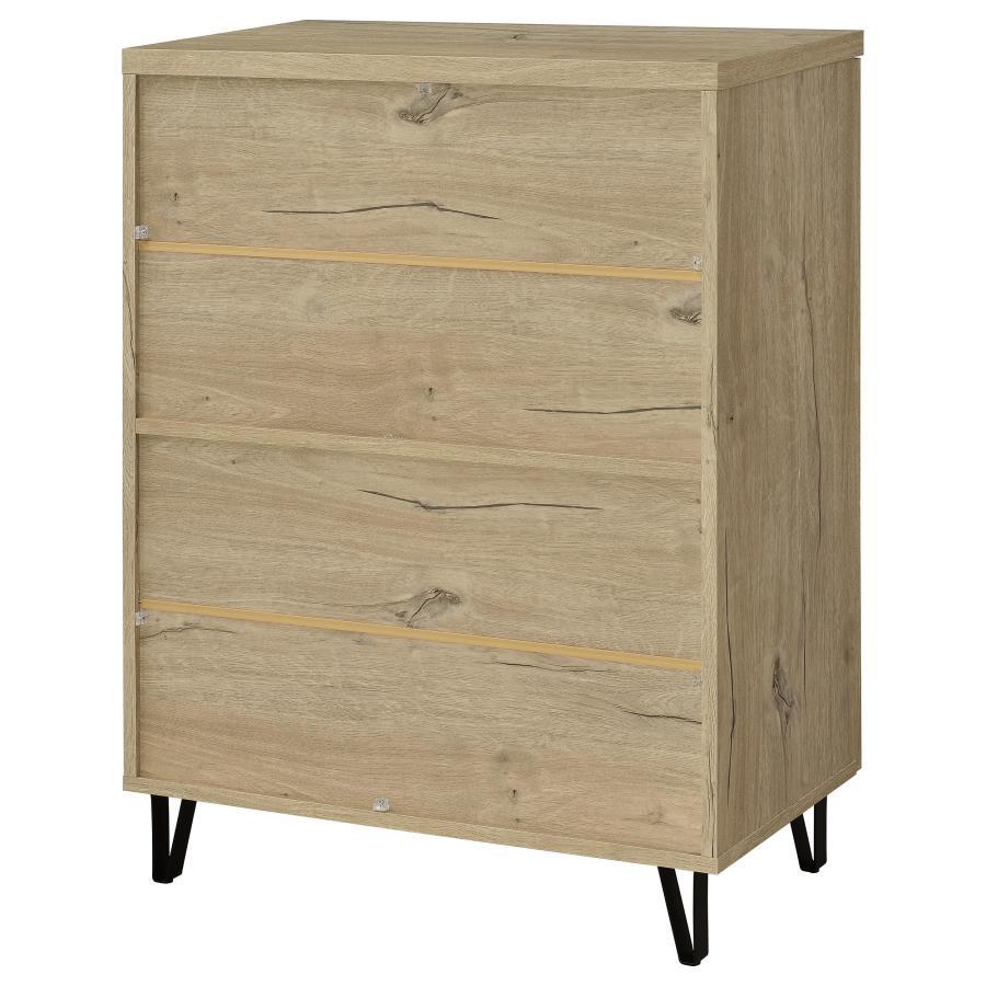Brixton - 2 - Door Entryway Shoe Storage Cabinets White Oak Accent Cabinet modern furniture Contempo Furniture