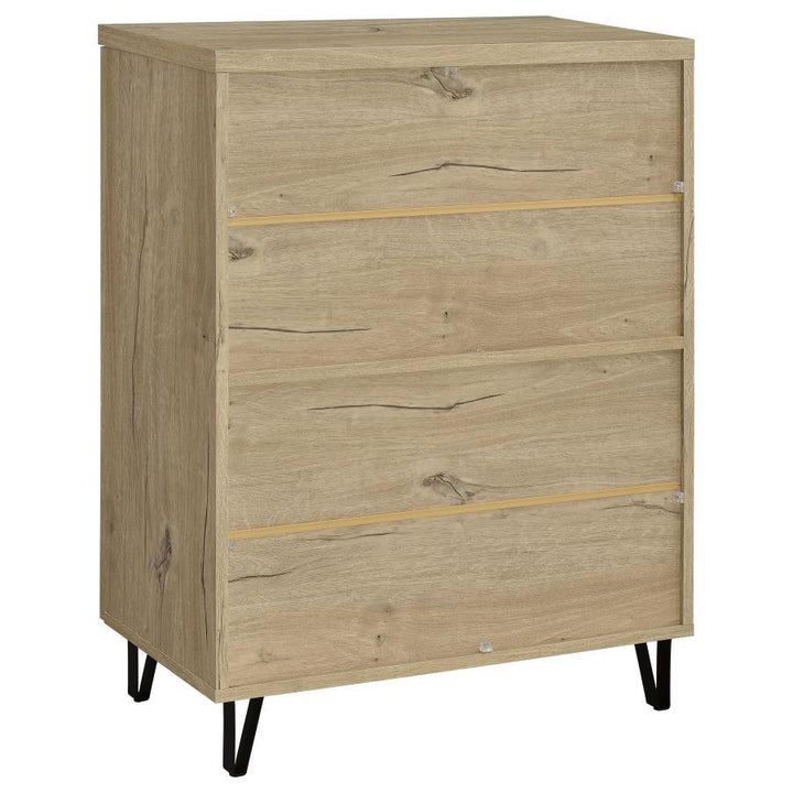 Brixton - 2 - Door Entryway Shoe Storage Cabinets White Oak Accent Cabinet modern furniture Contempo Furniture