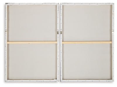 Brockdunn Wall Art (Set of 2) - Beige Canvas Art Set modern furniture Contempo Furniture
