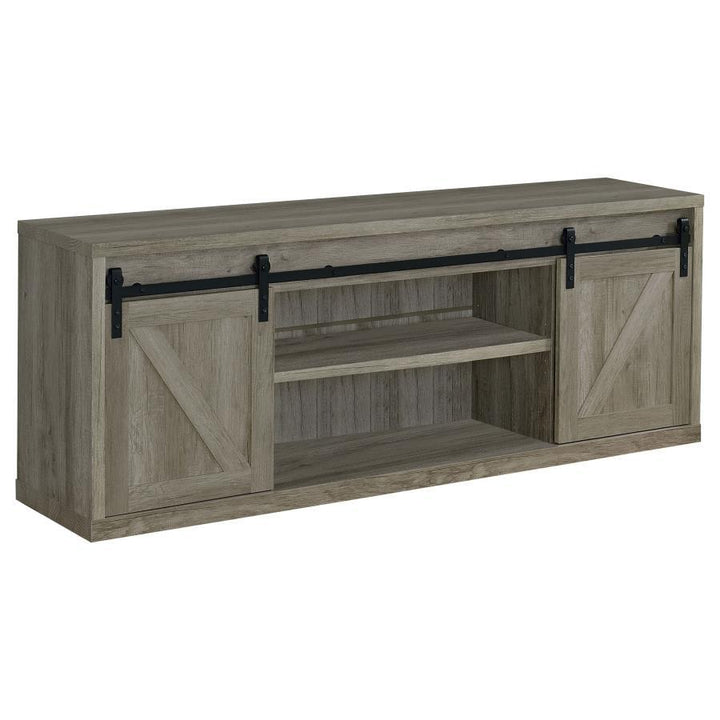 Brockton - 2 - Door Engineered Wood TV Stand - Gray Driftwood TV Stand modern furniture Contempo Furniture